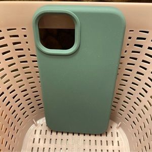 Green suede iPhone Case